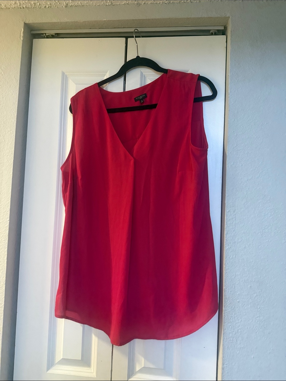 Talbots Red Sleeveless V-Neck Camisole